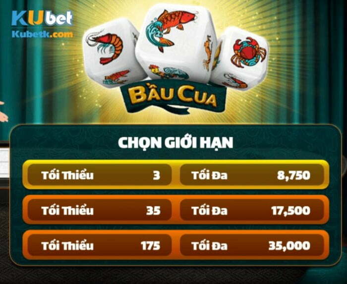 Bầu cua tôm cá Kubet 2 Luật chơi bầu cua tôm cá.