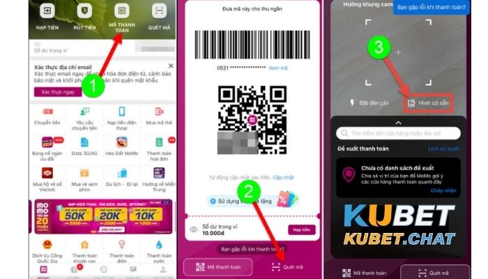 Hướng dẫn cách nạp tiền Kubet đầy đủ, chi tiết nhất 4 Cách nạp tiền vào nhà cái kubet qua ví MOMO