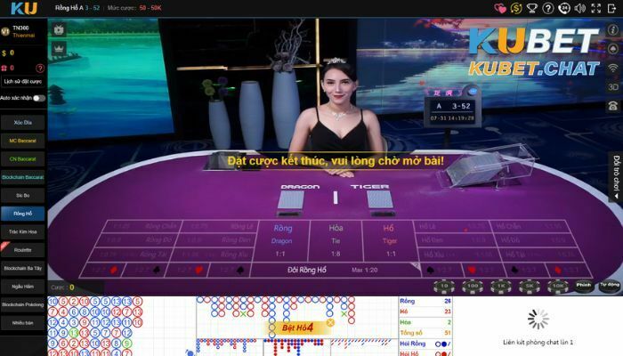 Tải app Kubet - Ku Casino cho điện thoại Android/IOS 6 Chơi rồng hổ cùng dealer xinh đẹp