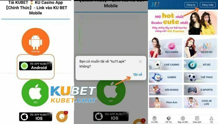 Tải app Kubet - Ku Casino cho điện thoại Android/IOS 2 Hướng dẫn tải app kubet android mobile