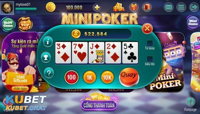 Cách quay mini poker nổ hũ theo luật chơi mới nhất 2024 3 Kinh nghiệm chơi mini poker nổ hũ