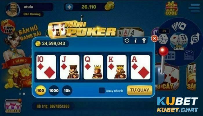 Cách quay mini poker nổ hũ theo luật chơi mới nhất 2024 1 Sơ lược về Mini Poker nổ hũ