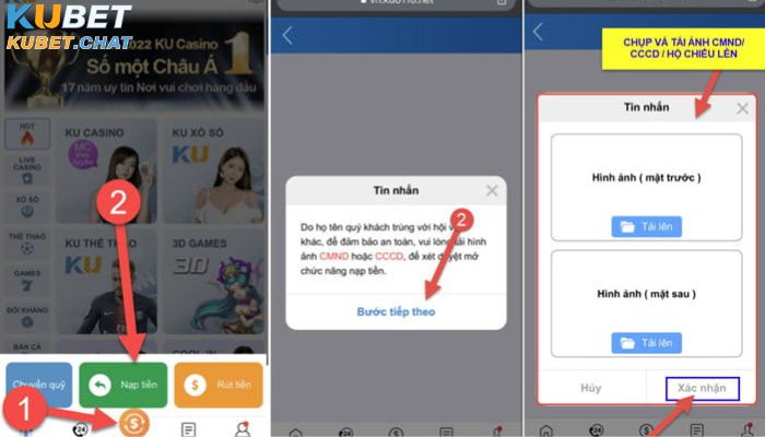 Vì sao chức năng nạp tiền Kubet bị khoá? Cách xử lý hiệu quả 2 Người chơi tự mở khoá chức năng nạp tiền