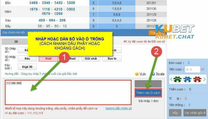 Hướng dẫn chi tiết cách đánh lô 3 càng trên Kubet 7 Cách đánh lô 3 càng trên Kubet chi tiết